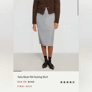 Modern Citizen Gray Pencil Skirt